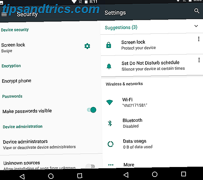 Android N Αιτίες - Ρυθμίσεις Διεπαφή