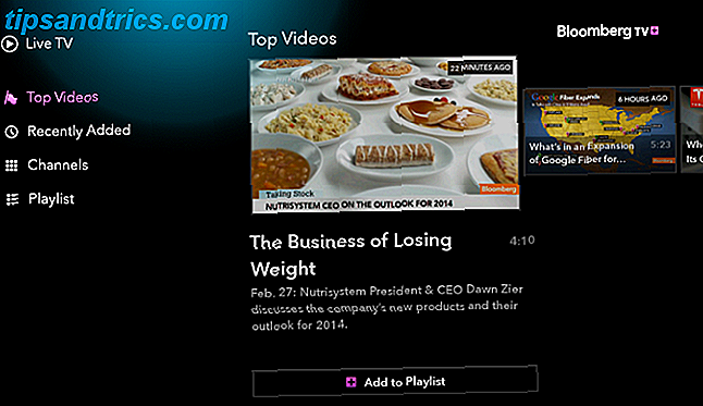 Bloomberg TV + Android TV-app