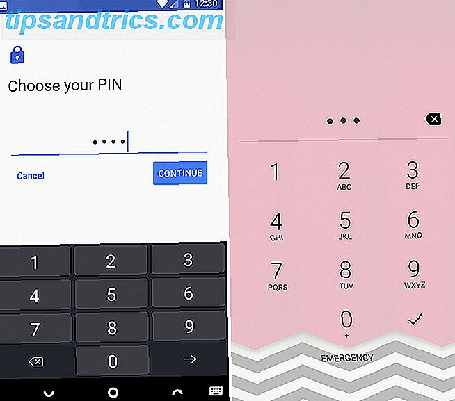 Écran de verrouillage du code PIN Android