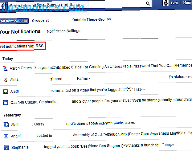 Page Facebook Notifications