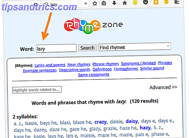 10 manieren waarop uw browser u kan helpen creatiever te zijn RhymeZone FF