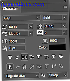 Slik legger du til og rediger tekst i Adobe Photoshop Photoshop Character Panel