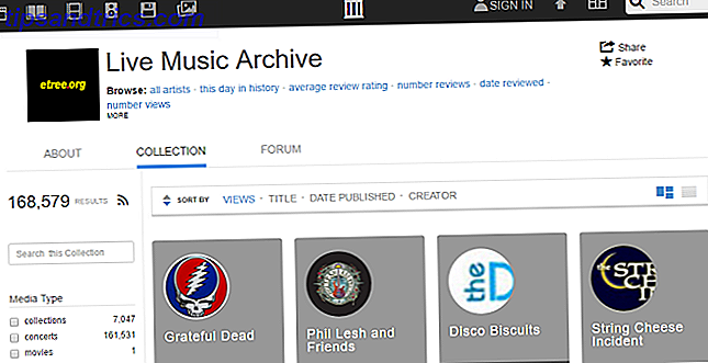 7 sites où vous pouvez télécharger de la musique gratuite (légalement!) Live music archive 670x344