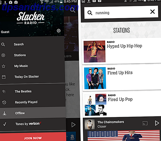 Slacker Radio App στο Android