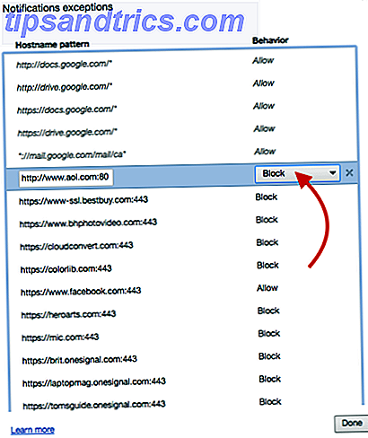 Πώς να αποκλείσετε τις ειδοποιήσεις ανά τοποθεσία και ανά εφαρμογή στο ChromeNotifications Chrome 421x500
