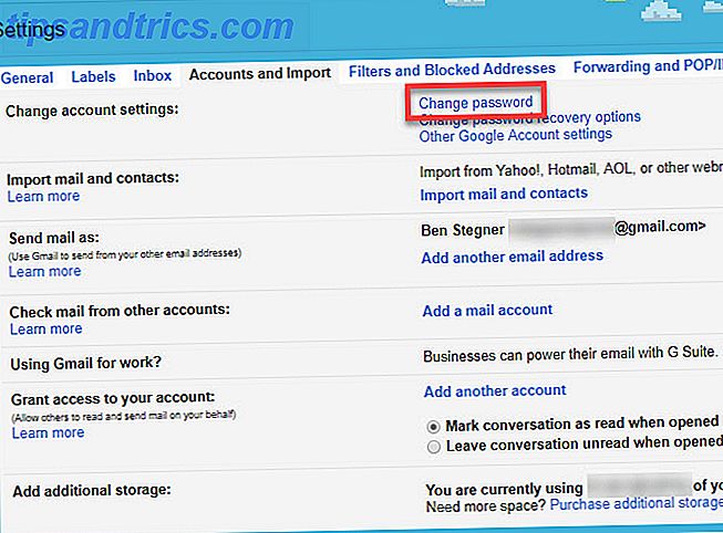 Πώς να φτιάξετε ένα λογαριασμό Gmail, Αλλαγή κωδικού πρόσβασης και Διαγραφή μηνυμάτων ηλεκτρονικού ταχυδρομείου