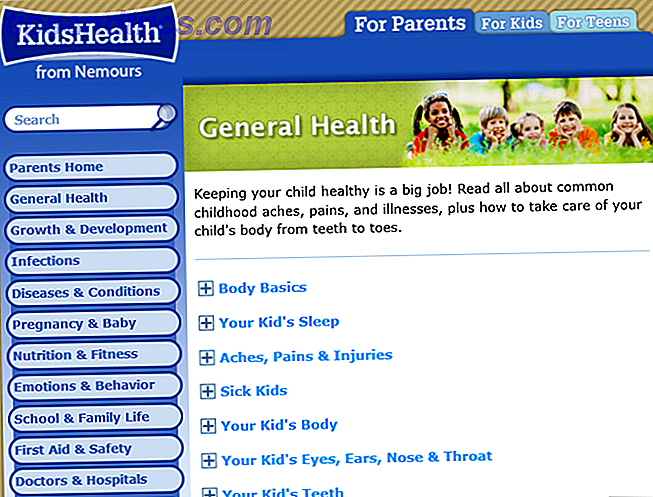 kidshealth general web