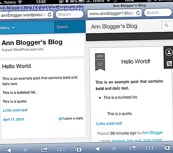 blogger versus wordpress