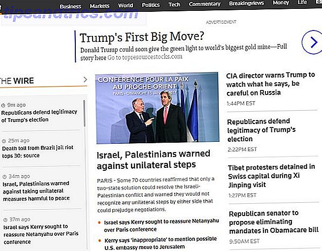 Topp 5 World News Websites garantert gratis fra Censur Reuters