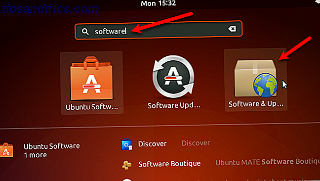 Open software en updates in Ubuntu 17.10