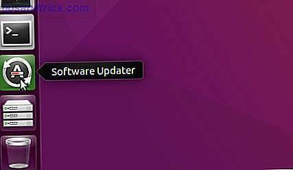 Software Updater op de Unity Launcher-balk