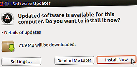 Installeer updates met behulp van de Software Updater in Ubuntu 16.04
