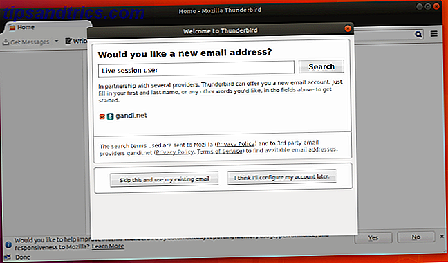 Ελέγξτε τα μηνύματα ηλεκτρονικού ταχυδρομείου σας στο Linux με το Mozilla Thunderbird