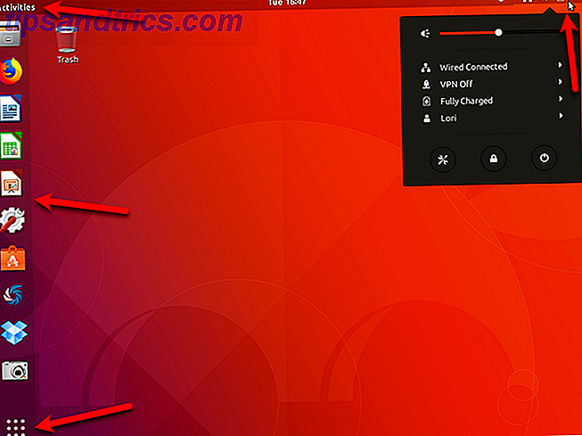 GNOME (Ubuntu) -bureaublad in Ubuntu 17.10