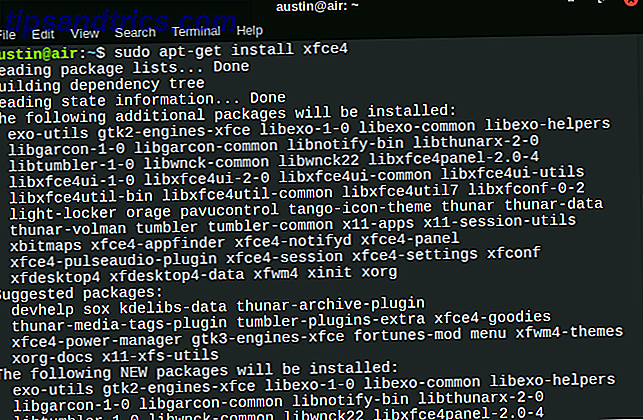 XFCE desktop linux