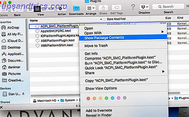 Mac ACPI_SMC Mostrar contenido del paquete