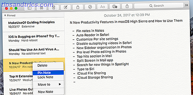 MacOS High Sierra Productivity Funksjoner 8