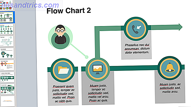 diagrama de flujo plantilla Keynote