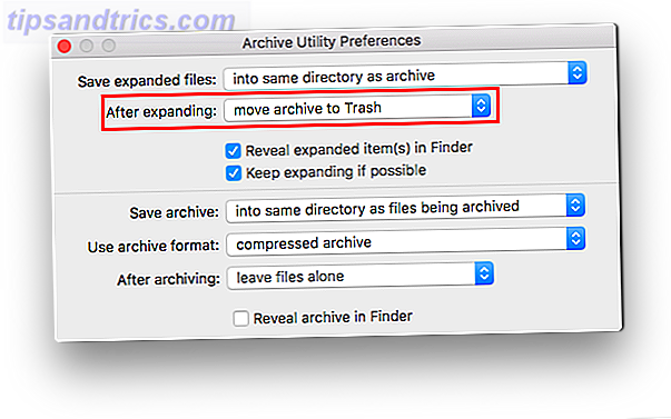 Hoe ZIP-bestanden automatisch te verwijderen na extractie op Mac Archive Utility-voorkeur