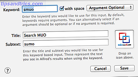 Slik lager du ditt første arbeidsflytsystem i Alfred 2.0 [Mac] Alfred Workflow-oppsett