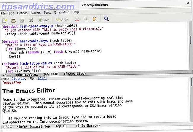 Emacs-teksteditor Mac