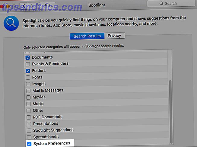 Mac Systeemvoorkeuren via spotlight