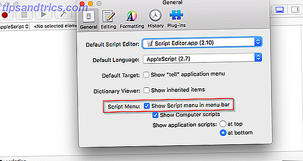 habilitar el menú de guiones en la barra de menú Mac