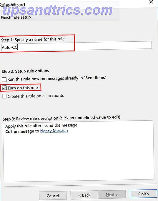 Πώς να κάνετε αυτόματα CC ή BCC τον εαυτό σας στο Outlook και το Outlook Gmail6