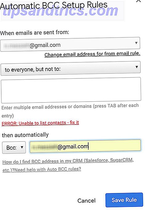 Πώς να κάνετε αυτόματα CC ή BCC τον εαυτό σας στο Outlook και Gmail Gmail3
