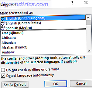 Hoe te spellen en grammatica Controleer in de woordtaal van Microsoft Word