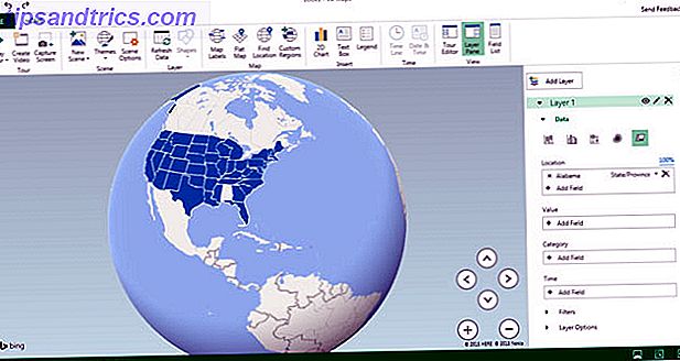 Excel 2016 - Mapa 3D