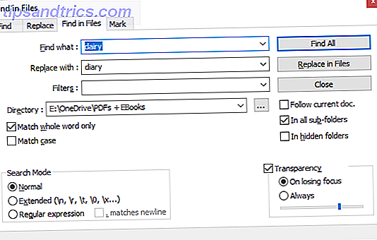 Woorden zoeken en vervangen in meerdere bestanden Notepad Zoeken in bestanden