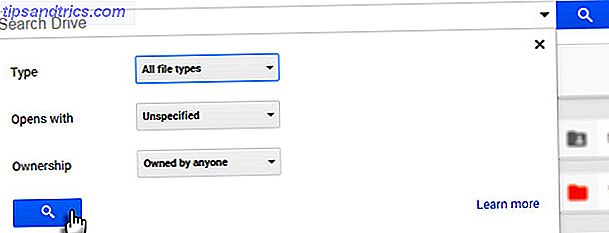Use los filtros de Google Drive para una búsqueda avanzada.