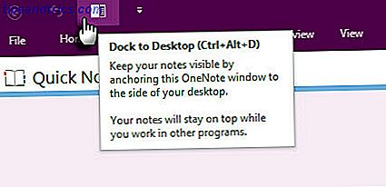Microsoft OneNote - Dock to Desktop