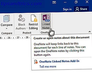 Microsoft OneNote - tilknyttede notater