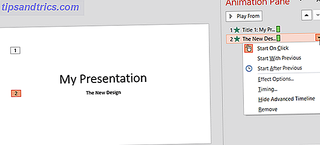 Guía para principiantes de Microsoft PowerPoint - Panel y números de animaciones