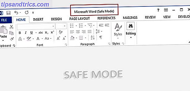 Microsoft Word Safe Mode