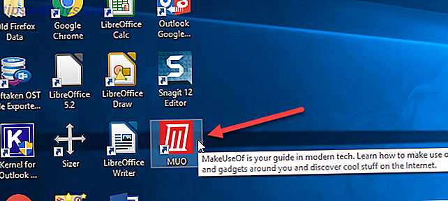 Site shortcut on Windows desktop