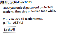 Dossier Protégé par Mot de passe OneNote 2013 Lock All