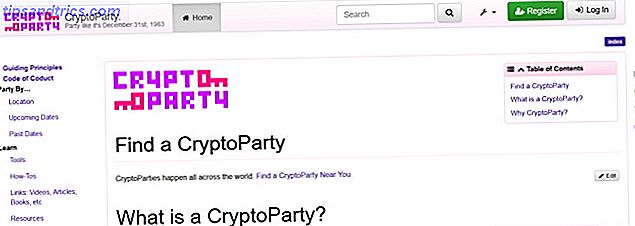 3 raisons d'être optimiste quant à l'avenir de la confidentialité en ligne Cryptoparty Website Screenshot