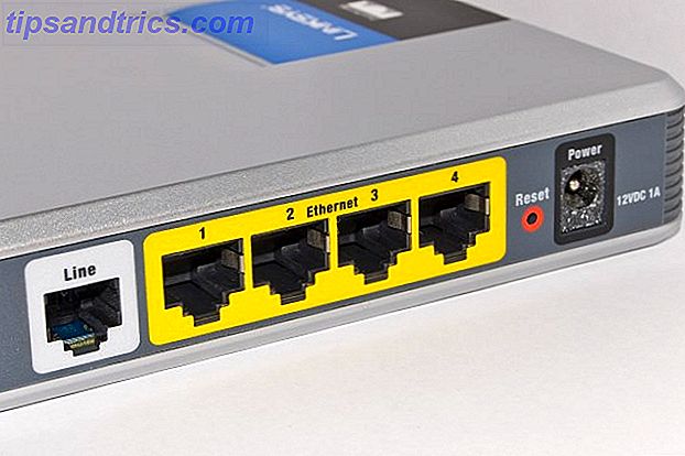 Tilkoblinger på en ADSL Modem Router