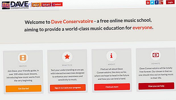 Sitio web de aprendizaje en línea - Dave Conservatoire