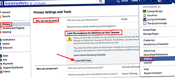 2 Facebook Personvern - Begrens gamle innlegg