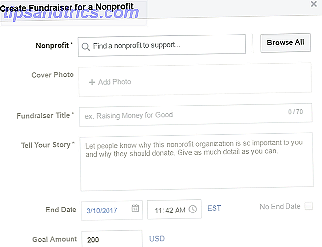 Awesome Facebook Χαρακτηριστικά που ποτέ δεν σκέφτηκα να κάνετε κλικ στο FacebookCreateFundraiser web