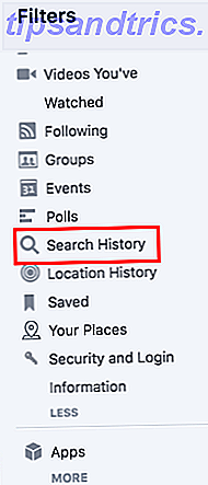 Comment effacer votre historique de recherche Facebook Facebook Search History Browser 1