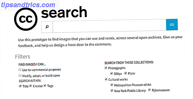Du kan nå prøve det nye Creative Commons Search Engine Creative Commons-søk skjermbilde