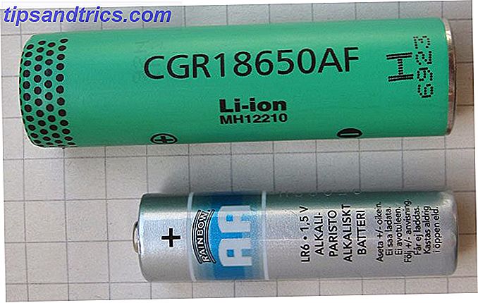 Batterie 18650 vs batterie AA