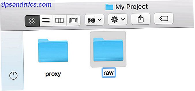 Cambiar el nombre de las carpetas Proxy y Raw en macOS