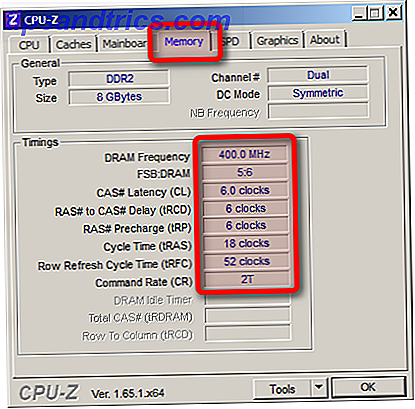 RAM-timings CPU Z
