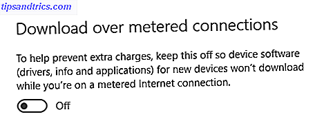 Windows 10 Metered Connection Printere